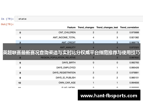 英超联赛最新赛况查询渠道与实时比分权威平台指南推荐与使用技巧